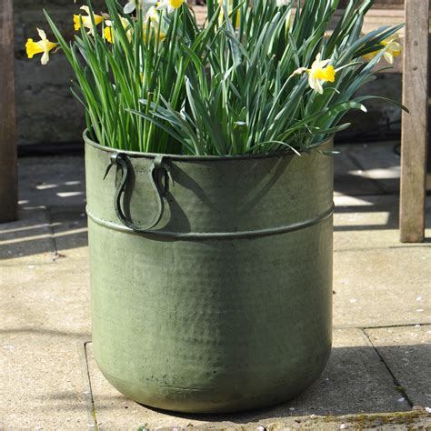 metal pots for plants